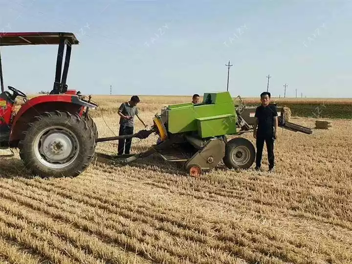 hay picking and baling machine 