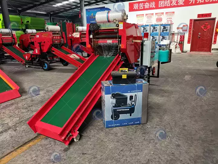 silage bale wrapping machine