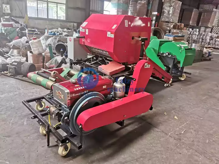 silage baler and wrapper machine
