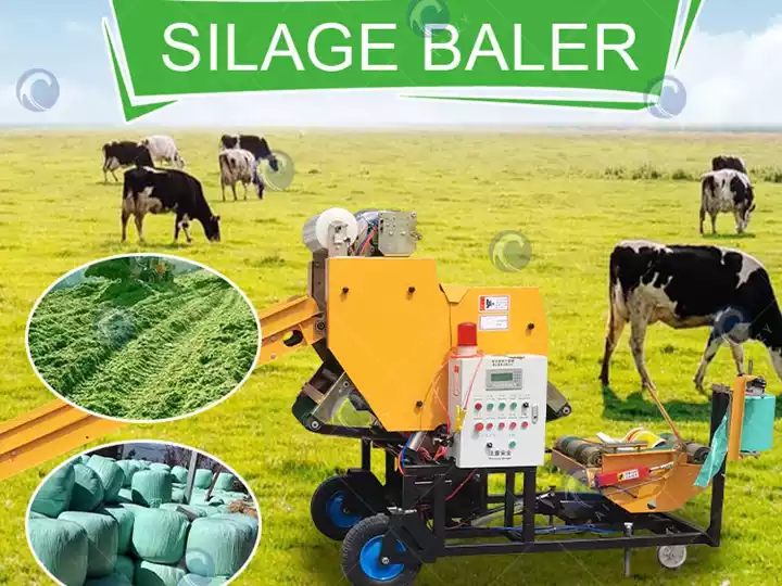 application of silage baling machine